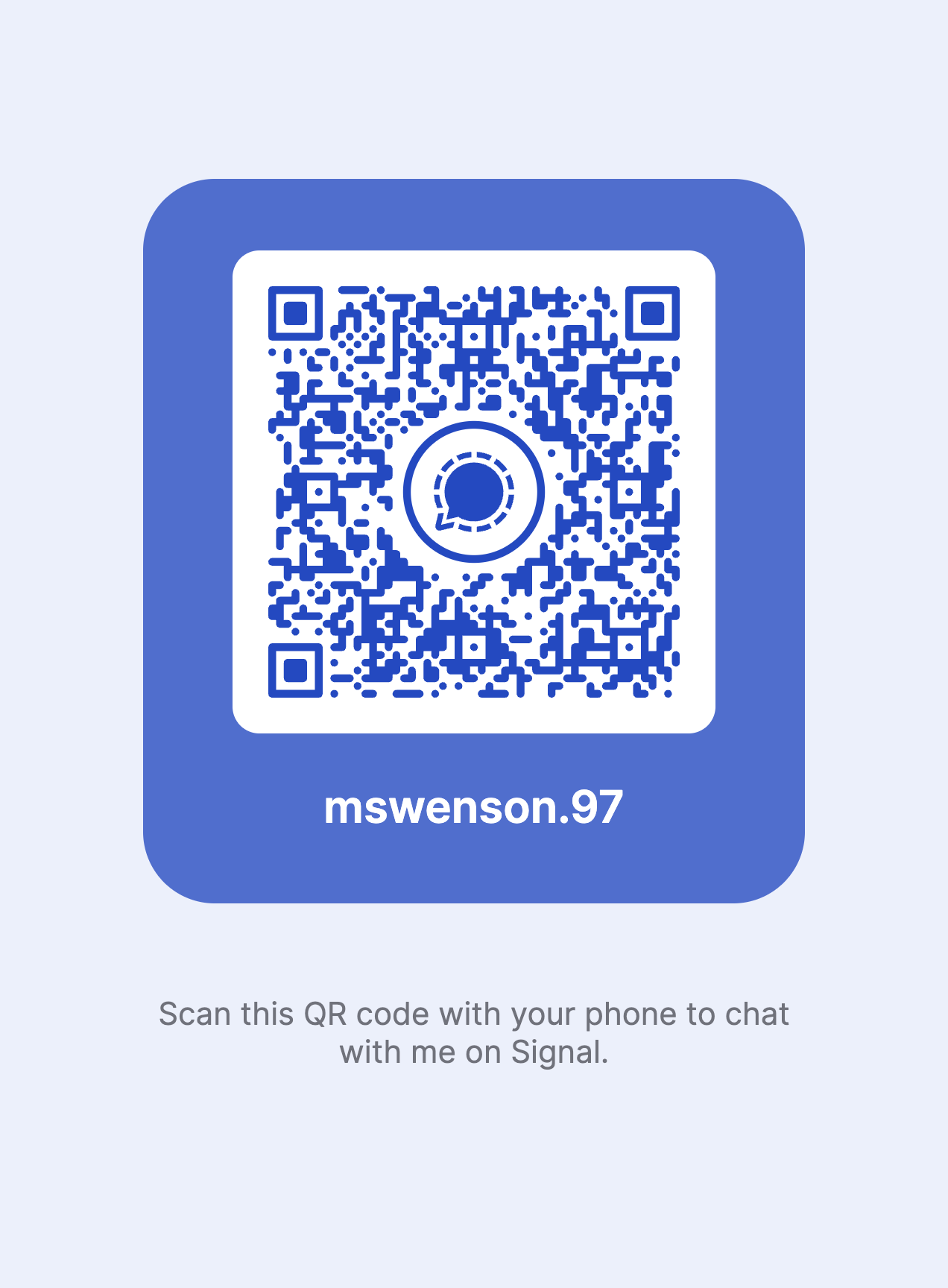 Signal QR Code